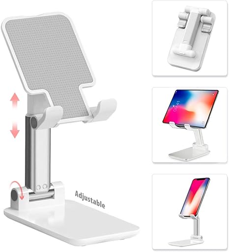 Mobile Stand – Foldable | Adjustable | Universal Mobile Stand | Flexible Mobile Holder | Adjustable Height | Premier Quality Product | Flexible Stand | Pocket Size | Easy to Carry | Best for Study and Office Use | Compatible with all size Mobiles