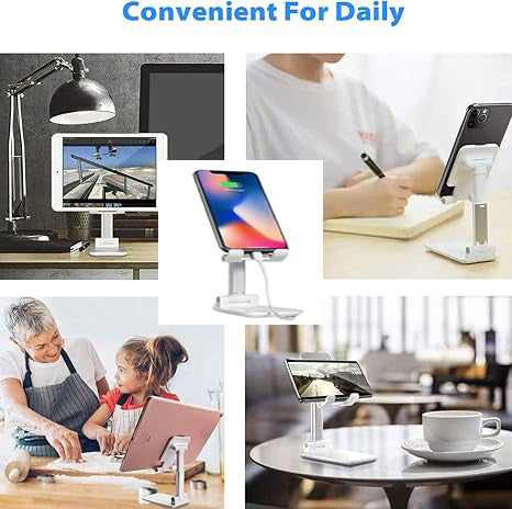 Mobile Stand – Foldable | Adjustable | Universal Mobile Stand | Flexible Mobile Holder | Adjustable Height | Premier Quality Product | Flexible Stand | Pocket Size | Easy to Carry | Best for Study and Office Use | Compatible with all size Mobiles